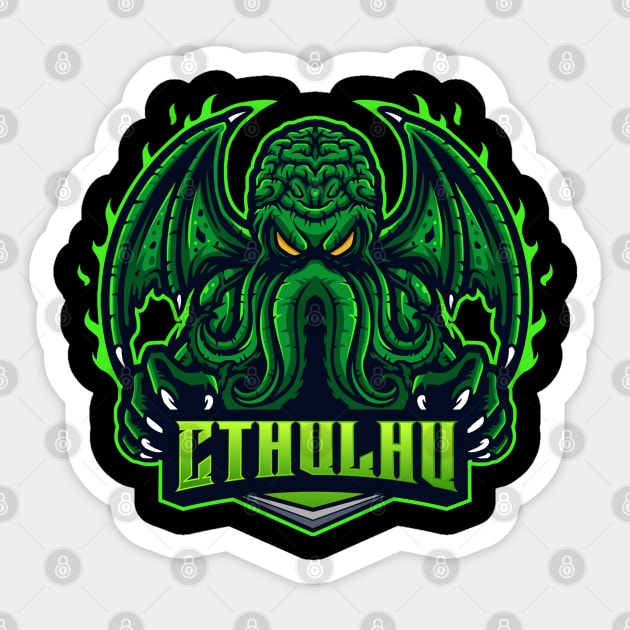 Team Cthulhu Sticker by Grave Digs